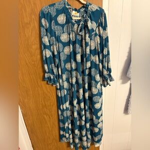 Teal polka dot/ The kings daughter boutique